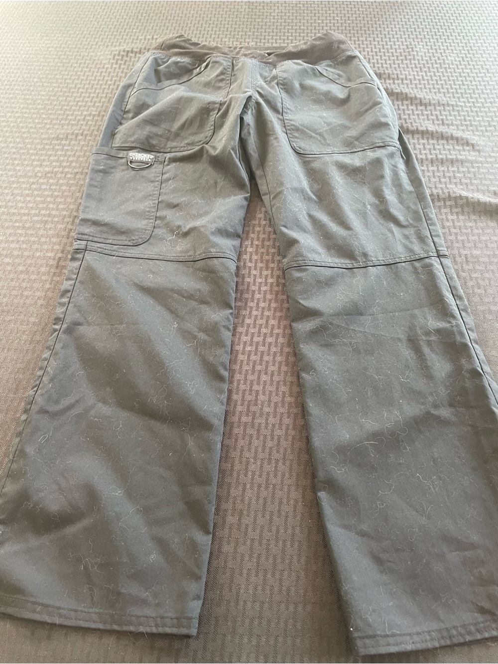 CHEROKEE Y2K Black Scrub Bottoms Size XS.